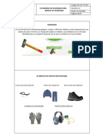 Rh-Sst-Fo-091 Estandar de Seguridad para El Manejo de Almadana