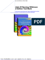 Fundamentals of Nursing Wilkinson 2nd Edition Test Bank