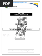 EC Physical Sciences Grade 11 November 2022 P1 and Memo