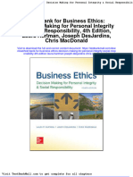 Test Bank For Business Ethics Decision Making For Personal Integrity Social Responsibility 4th Edition Laura Hartman Joseph Desjardins Chris Macdonald 94