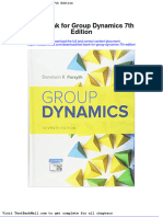 Test Bank For Group Dynamics 7th Edition