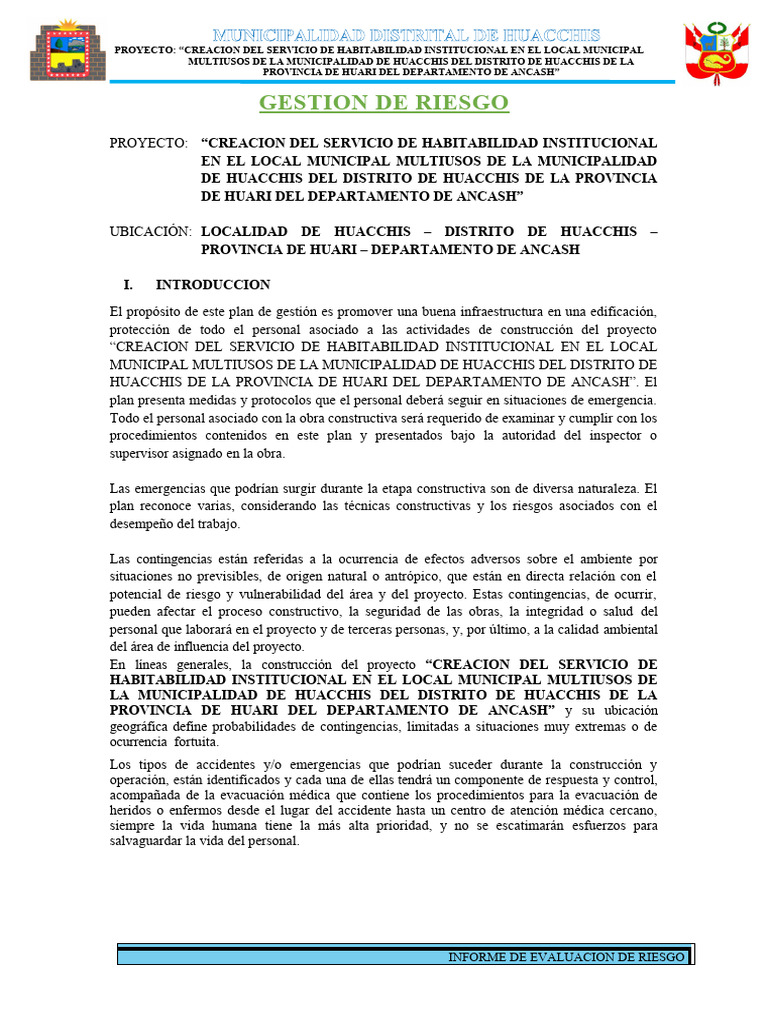 Analisis De Riesgo Pdf Riesgo Evaluación De Riesgos