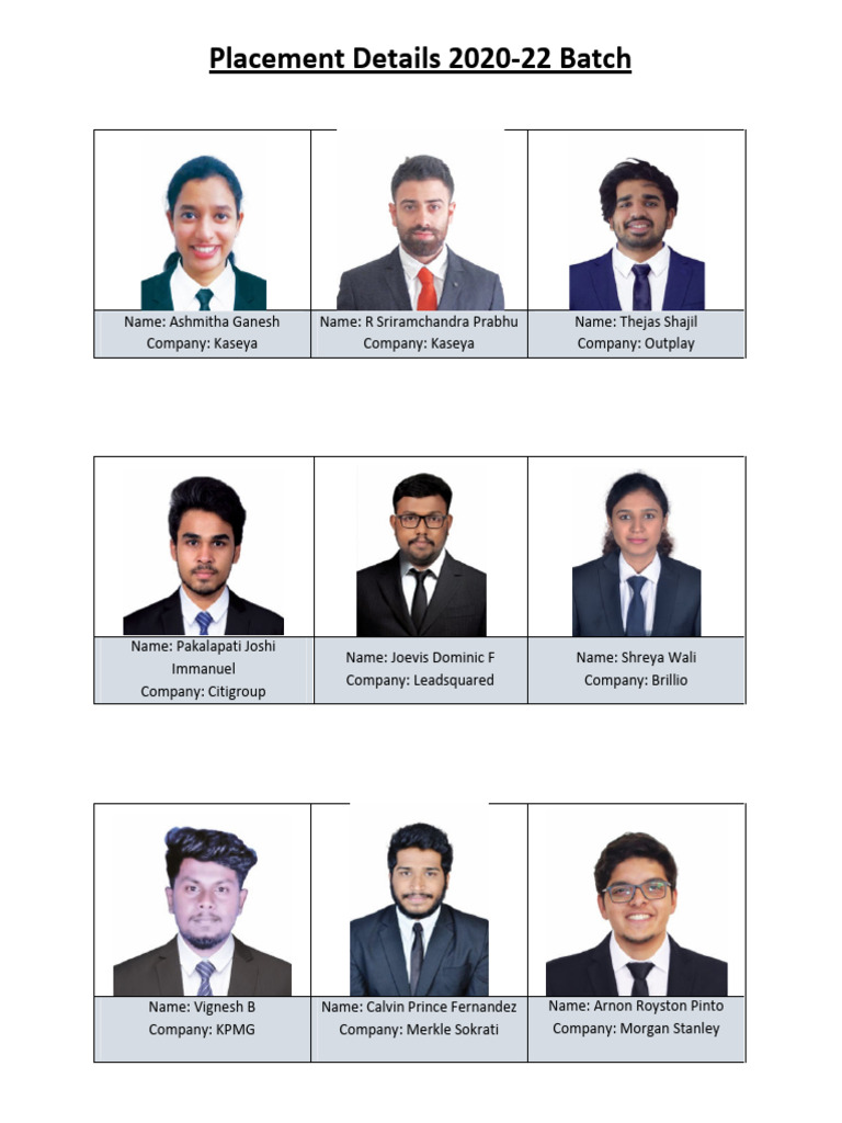 Placement Report 2022 Pdf Companies Financial Services Companies