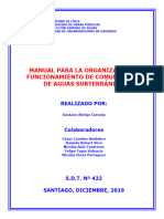 Manual para Organización y Funcionamiento de Comunidades de Aguas Subterráneas