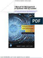 Solution Manual For Management Information Systems 16th by Laudon
