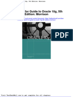 Test Bank For Guide To Oracle 10g 5th Edition Morrison