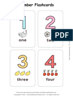 Numbers Flashcards