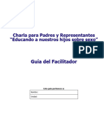 Guión Facilitador Charla para Padres - Educando A Nuuestros Hijos Sobre Sexo v3