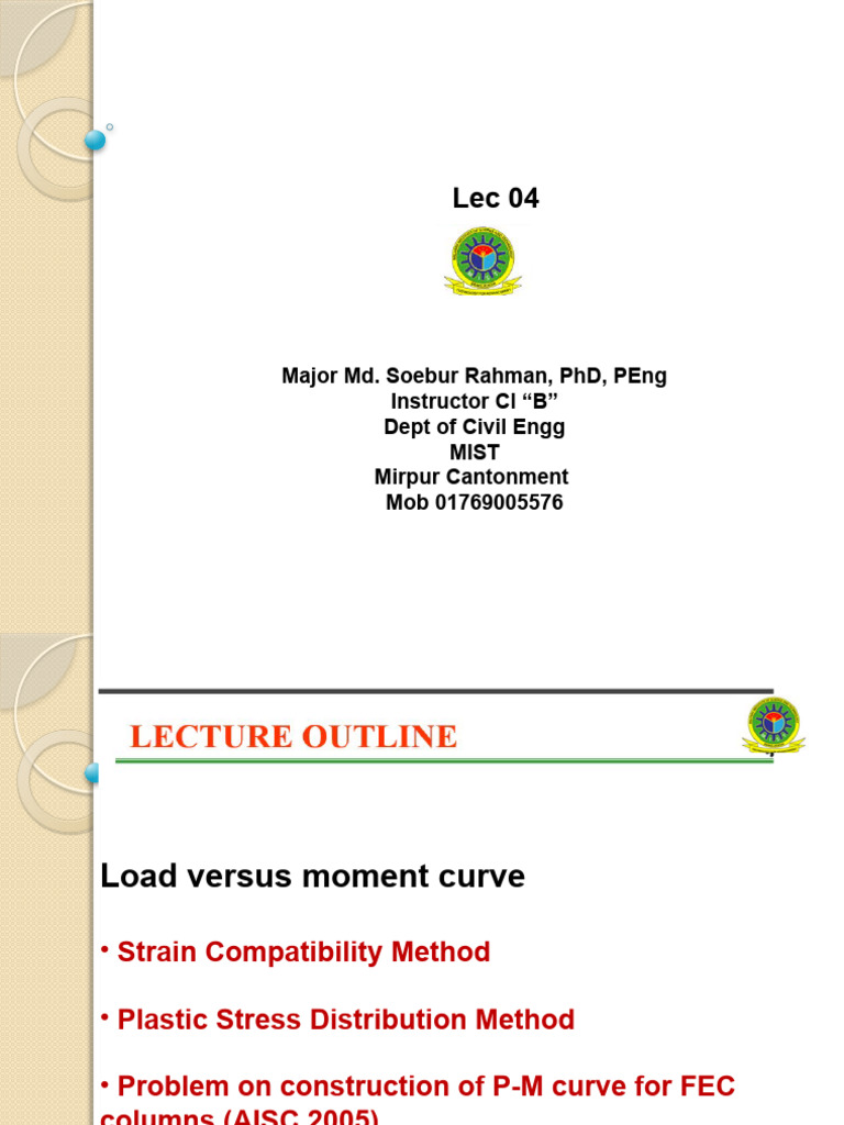 CE 413 Lec 4 | PDF