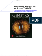 Genetics Analysis and Principles 5th Edition Brooker Test Bank