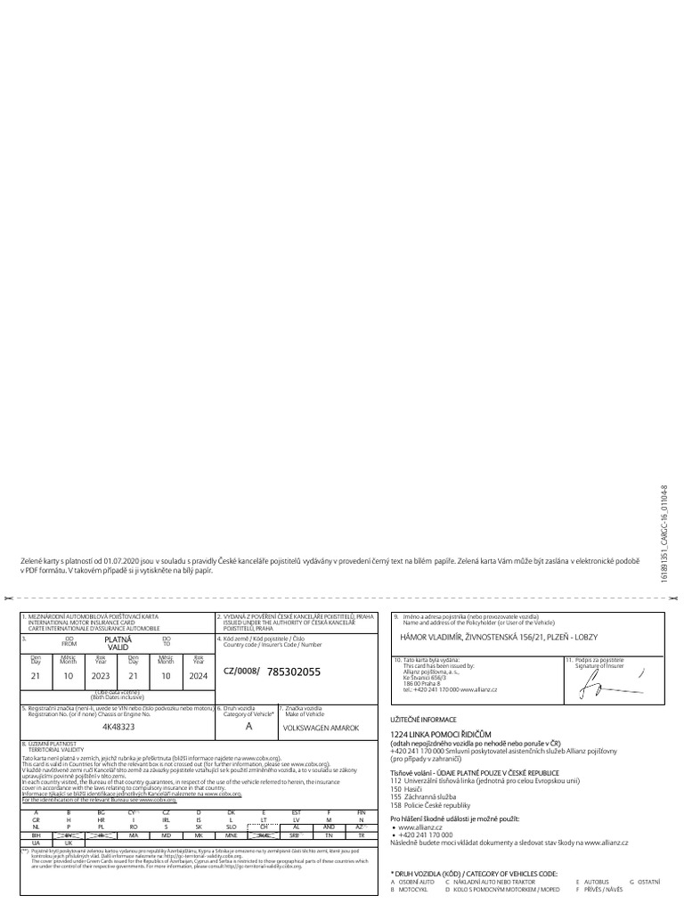 Zelena Karta | PDF