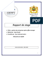 Rapport de Stage