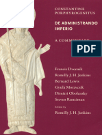 Constantine Porphyrogenitus, de Administrando Imperio A Commentary (Jenkins Etc.)