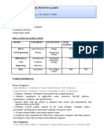 Vittalkumar Ponnusamy Resume