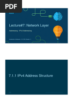 Lecure#7 - Network Layer