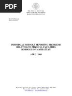 Download Individual Schools Reporting Problems Relating To Physical Facilities Borough of Manhattan by Scott M Stringer SN68804497 doc pdf