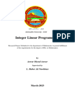 Integer Linear Programming - Anwar Murad Anwar