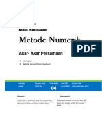 Modul Metode Numerik (TM4)