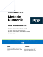 Modul Metode Numerik (TM3)
