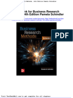 Test Bank For Business Research Methods 14th Edition Pamela Schindler