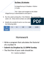 10/14/2011 CS For Loops in Python 