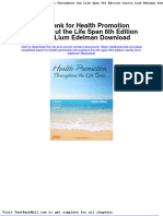 Test Bank For Health Promotion Throughout The Life Span 8th Edition Carole Lium Edelman Download