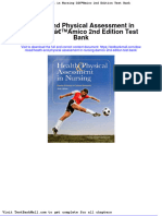 Health and Physical Assessment in Nursing Damico 2nd Edition Test Bank