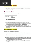 Indexing in DBMS