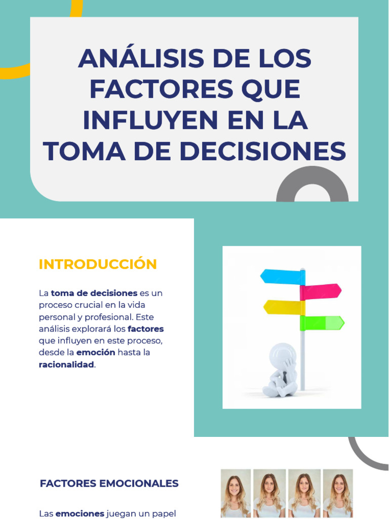 Factores en la Toma de Decisiones | PDF | Relaciones personales ...