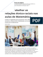 Como Trabalhar As Relacoes Etnico Raciais Nas Aulas de Matematica