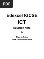 Edexcel Igcse 9 1 Ict Revision Notes