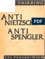 Thirring, Hans - Anti-Nietzsche-Anti-Spengler