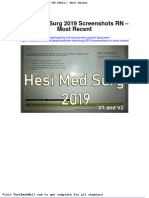 Hesi Med Surg 2019 Screenshots RN Most Recent