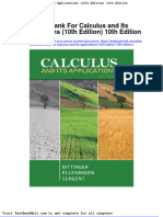 Test Bank For Calculus and Its Applications 10th Edition 10th Edition