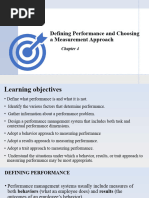 Chapter 4 Defining Performance and Choosing A Measurement Approach