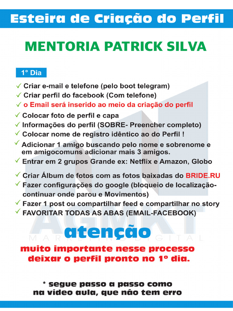ESTEIRA-DE-CRIACAO-PERFIL-PATRICK-SILVA - Cópia | PDF