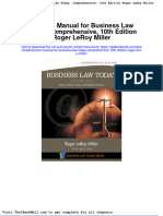 Solution Manual For Business Law Today Comprehensive 10th Edition Roger Leroy Miller