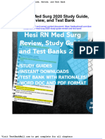 Hesi RN Med Surg 2020 Study Guide Review and Test Bank