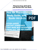 Hesi RN Pharmacology 2016 2018 Study Guide Review and Test Bank
