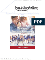 Solution Manual For Managing Human Resources 18th Edition Scott Snell Shad Morris