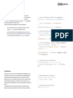 Learn JavaScript - Functions Cheatsheet - Codecademy