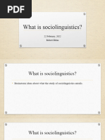 An Introduction To Sociolinguistics SESSION 1 What Is Sociolinguistics-1