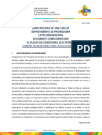 6-Documento Complementario Al Pliego de Condiciones