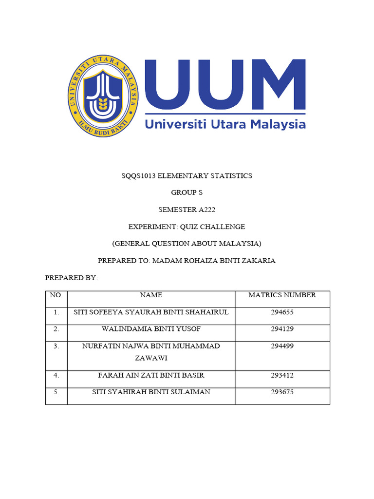 Statistics Experiment Analysis Report | PDF | Statistical Analysis ...