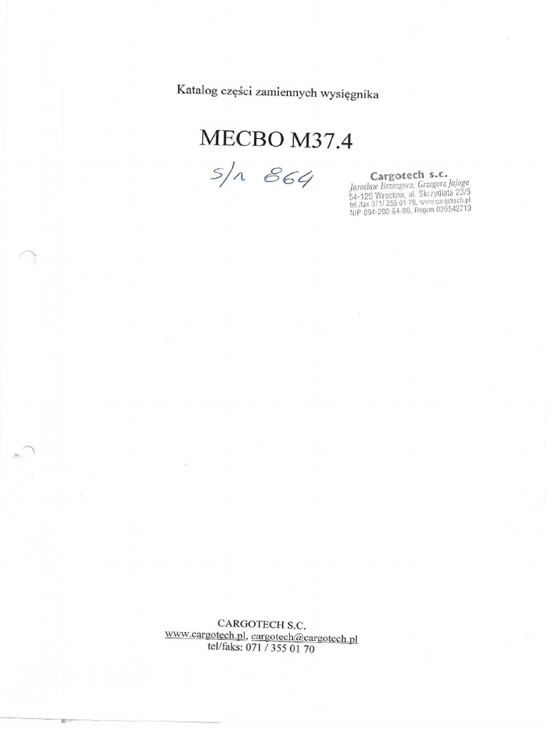 Mecbo M37.4.1 | PDF