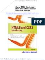 Html5 and Css3 Illustrated Introductory 2nd Edition Vodnik Solutions Manual