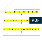 Redaction Administrative L'operationnel