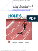 Test Bank For Holes Human Anatomy Physiology 15th by Shier