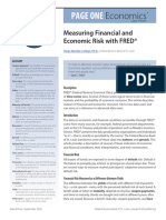 Measuring Financial and Economic Risk With Fred SE