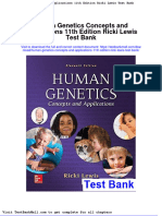 Human Genetics Concepts and Applications 11th Edition Ricki Lewis Test Bank